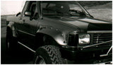 Bushwacker 84-88 Toyota Cutout Style Flares 2pc Compatible w/ Domestic or Import Bed - Black - 31010-11