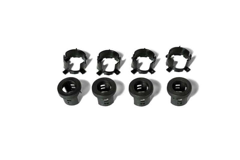 DV8 Offroad Jeep/Dodge/RAM Front Bezel & Rear Clip Replacement Kit for MOPAR Sensors - Set of 4 - MPRSNSR-01
