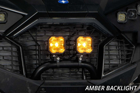Diode Dynamics SS3 LED Bumper 1 3/4 In Roll Bar Kit Pro - Yellow Combo (Pair) - DD7702