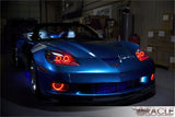 Oracle 05-13 Chevrolet Corvette C6 LED Fog Light Halo Kit - Blue - 1176-002