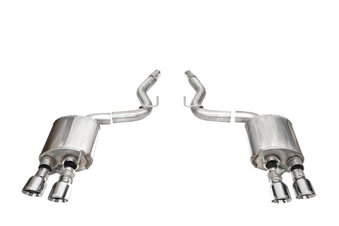 Corsa 24+ Ford Mustang Dark Horse 5.0L 3in Dual Rear Exit Axle-Back w/Twin 4.5in Polish Slash Tips - 21267