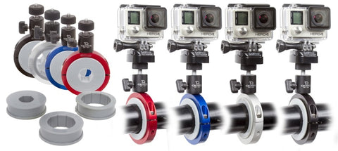 Daystar Pro Mount POV Camera Mounting System Fits Most Pairo Style Cameras Red Anodized Finish - KU71108RE