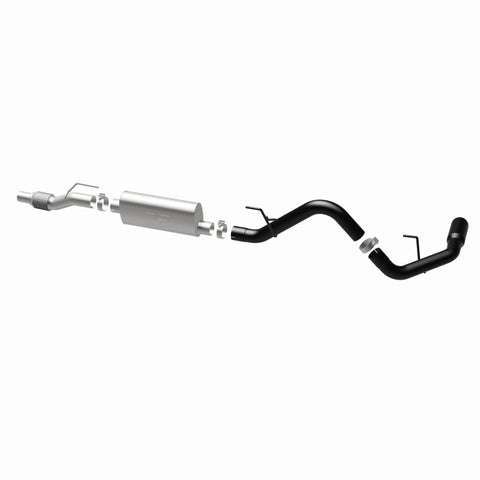 MagnaFlow SYS Cat-Back 11-14 Ford F-150 3.5L V6 EcoBoost 3in Black Single Side Exit Rear 3 Tip - 15364