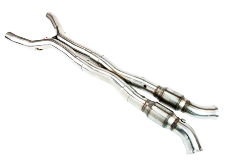 Kooks 14-19 Chevrolet Corvette Stingray 6.2L V8 3in x OEM SS GREEN Catted X-Pipe - 21703400