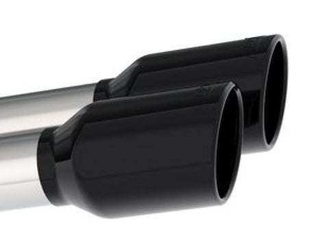 Borla 2020 Chevrolet Corvette C8 6.2 ATAK 3in Exhaust System Dual Round Rolled A/C Black Chrome Tips - 140839BC