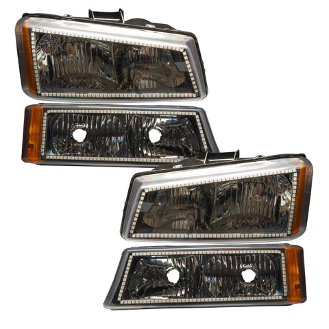 Oracle 03-06 Chevy Silverado Pre-Assembled Headlights w/ Parking Lights - ColorSHIFT 2 - 8205-333