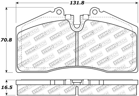 StopTech Street Touring ST-40 4 Piston Front Caliper Brake Pads - 308.06090