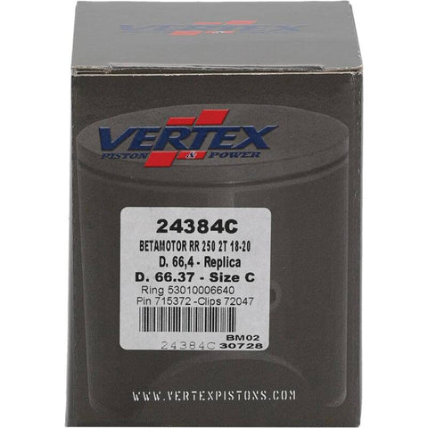 Vertex Piston 18-24 Beta RR 2T 250 250cc Cast Replica Piston Kit - 24384C