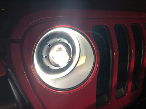 Oracle Oculus Bi-LED Projector Headlights for Jeep JL/Gladiator JT - Matte Blk - 5500K - 5839-504