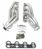 JBA 65-73 Ford Mustang 260-302 SBF 1-5/8in Primary Silver Ctd Mid Length Header - 1650SJS