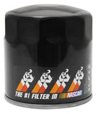 K&N Oil Filter for Ford/Lincoln/Mercury/Mazda/Chrysler/Dodge/Jeep/Cadillac/Ram 3.656in OD x 4in H - PS-2010