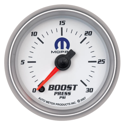 Autometer Mopar 52.4mm FSE 0-30 PSI Boost Gauge - 880034