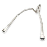 Stainless Works 2006-09 Trailblazer SS 6.0L 2-1/2in S-Tube Exhaust X-Pipe Center Bumper Exit - TBTDLMFCB