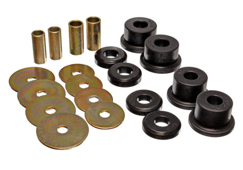 Energy Suspension 90-94 Mitsubishi Eclipse FWD Black Sub-Frame Bushing Set - 5.4103G