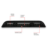ANZO 15-20 Ford F-150 - F-450 LED Third Brake Light - Black Housing/Smoke Lens - 531112