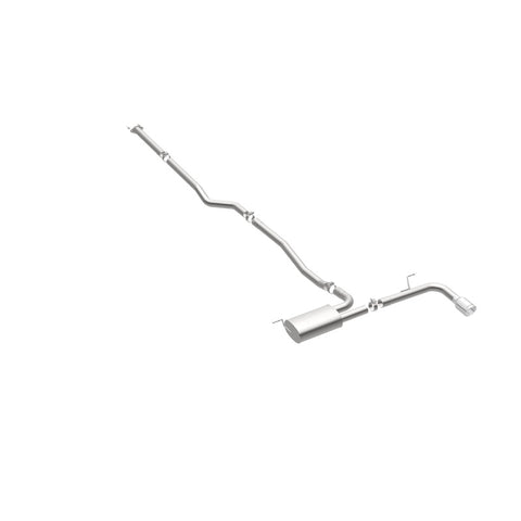 MagnaFlow Cat Back, SS, 2.5in, Street, Single Straight Pass. Polished 4in Tip, 2015 Ford Fusion 2.5L - 19096