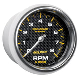 Autometer Marine Carbon Fiber 3-3/8in 8k RPM Tachometer - 200779-40