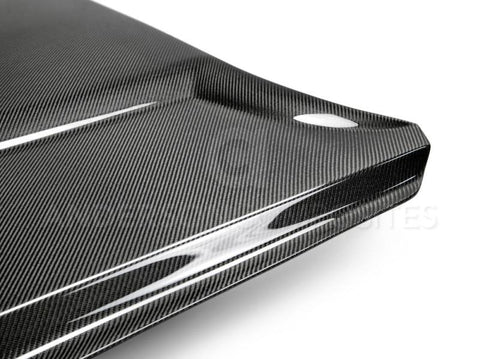 Anderson Composites 15-17 Ford Mustang (Excl. GT350/GT350R) Double Sided Hood - AC-HD15FDMU-GR-DS