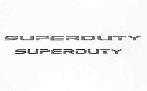 Putco 2023 Ford Super Duty Hood Lettering Ford Lettering Emblems (Black Platinum) - 55562BPFD