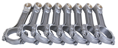 Eagle Chevrolet Small Block 5140 I-Beam Connecting Rod 6.250in w/ 3/8in ARP 8740 (Set of 8) - SIR6250BBLW