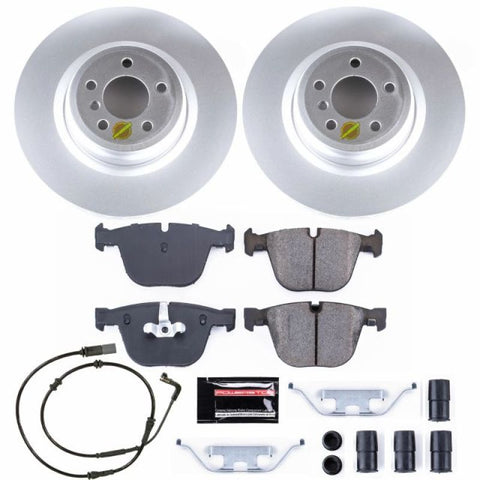 Power Stop 09-10 BMW 750i Rear Z23 Evolution Sport Coated Brake Kit - CRK6014