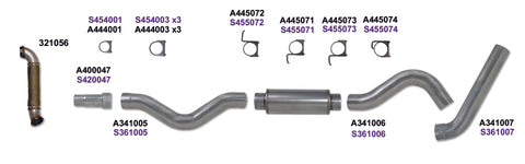 Diamond Eye KIT 5in CBSGL w/ TDP AL 06-07 Chevy/GMC 6.6L Duramax 2500/3500 - K5123A