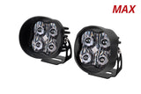 Diode Dynamics SS3 LED Pod Max - White SAE Fog Angled (Pair) - DD6499P