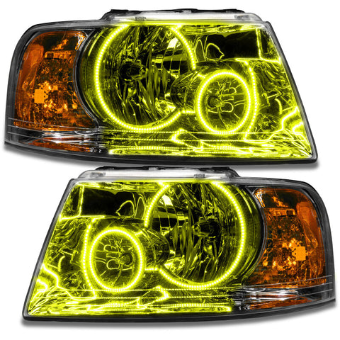 Oracle 03-06 Ford Expedition SMD HL - Chrome - ColorSHIFT w/ Simple Controller - 7153-504