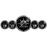 Autometer Prestige Series Black Diamond 3-3/8in Electric Speedometer 2-1/16in Electric Oil Pressure - 2003