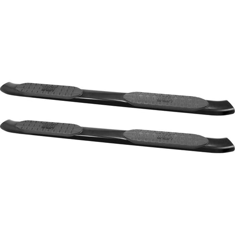 Westin 2014-2018 Chevrolet/GMC Silverado Sierra 1500 Dbl Cab PRO TRAXX 5 Oval Nerf Step Bars - Black - 21-53715