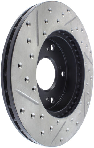 StopTech 02-06 Acura RSX Slotted & Drilled Left Front Rotor - 127.40056L