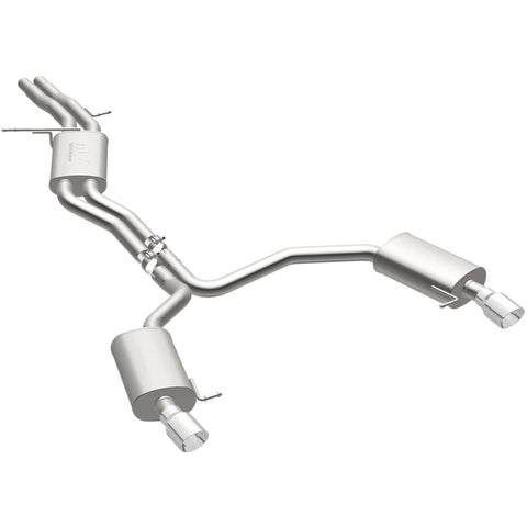 MagnaFlow Sys C/B 12-15 Audi A6 / A7 3.0L V6 SS 2.5in Dual Split Rear Ext 4in Tips - 19159