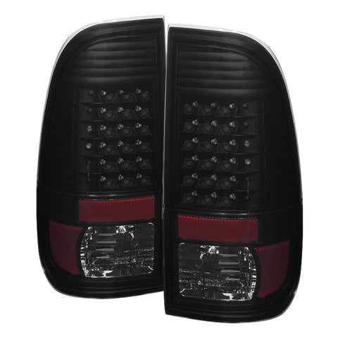 xTune Ford F250/350/450/550 Super Duty 99-07 LED Tail Lights Black Smoke ALT-JH-FF15097-LED-BKSM - 9027642
