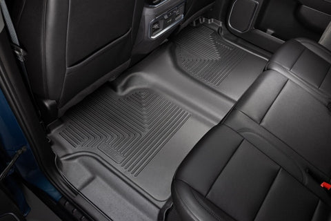 Husky Liners 19-23 Chevrolet Silverado 1500 Crew Cab WeatherBeater Blk Front & 2nd Seat Floor Liners - 94021
