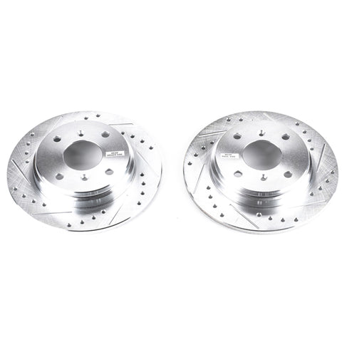 Power Stop 86-88 Acura Legend Rear Evolution Drilled & Slotted Rotors - Pair - JBR307XPR