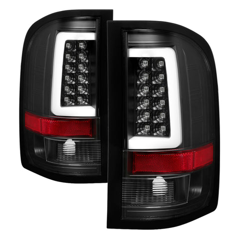 Spyder 07-13 Silverado (Will Not Work w/2010 921 Bulb) V3 LED Tail Lghts Blk ALT-YD-CS07V3-LBLED-BK - 5084088