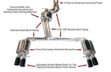 AWE Tuning Audi B8.5 S4 3.0T Touring Edition Exhaust System - Diamond Black Tips (102mm) - 3010-43012