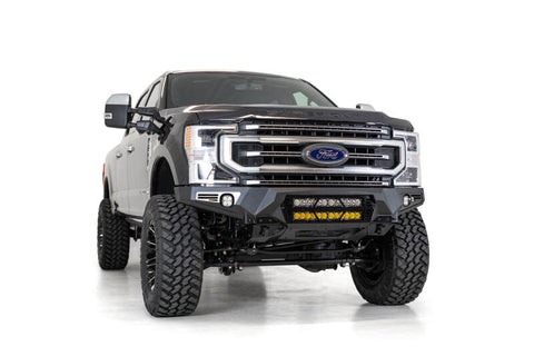 Addictive Desert Designs 17-20 Ford Super Duty Bomber Front Bumper w/ Mounts For 20in Light Bars - F160012140103