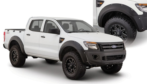 Bushwacker 11-15 Ford Ranger T6 Pocket Style Flares 4pc - Black - 20934-02