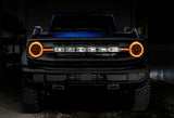 Oracle 21-22 Ford Bronco Headlight Halo Kit w/DRL Bar - Base Headlights -w/RF Controller - 1471-330