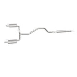 MagnaFlow Cat-Back SS 2.25/2.5in Dual Split Rear Exit Polished 3in Tip 2015 Chev Impala 3.6L V6 - 19023