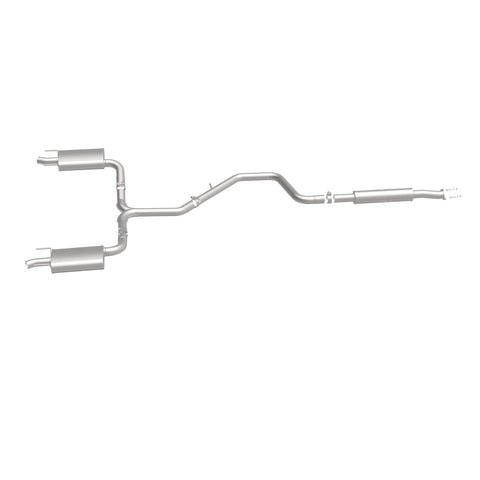 MagnaFlow Cat-Back SS 2.25/2.5in Dual Split Rear Exit Polished 3in Tip 2015 Chev Impala 3.6L V6 - 19023