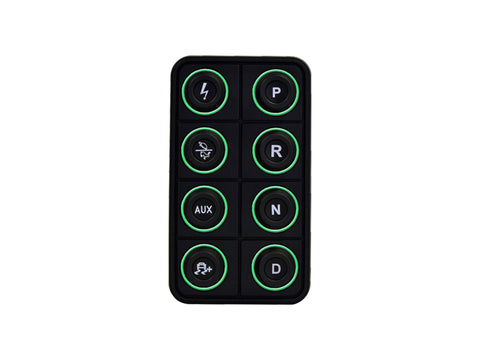 AEM EV 8 Button Keypad CAN Based Programmable Backlighting - 30-8400