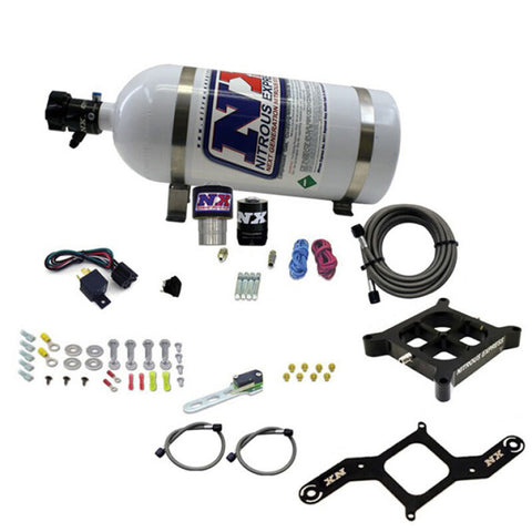 Nitrous Express Single Entry Crossbar RNC .178 4500 Flange Nitrous Kit (250-650HP) w/10lb Bottle - 63940-10
