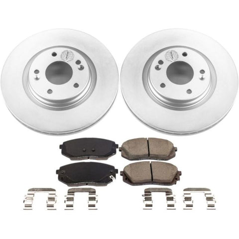 Power Stop 16-19 Hyundai Sonata Front Z17 Evolution Geomet Coated Brake Kit - CRK7353