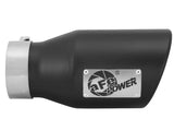 aFe Power Gas Exhaust Tip Black- 3 in In x 4.5 out X 9 in Long Bolt On (Black) - 49T30451-B09