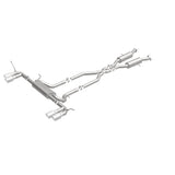 MagnaFlow Cat Back, SS, 2.5in, Quad Split Polish 4in tip 14-15 Jeep Grand Cherokee 3.6L/5.7L V6/V8 - 19193