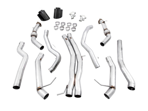 AWE Tuning Audi B9.5 RS5 Sportback Non-Resonated Track Edition Exhaust - RS-Style Diamond Blk Tips - 3020-33124