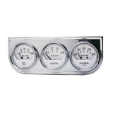 Autometer AutoGage 2in 0-100 PSI Oil Press/ 16 Volt / 130-280 Deg Water Temp - Chrome Bezel - 2325