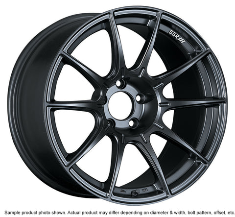 SSR GTX01 18x10.5 5x114.3 15mm Offset Flat Black Wheel Evo X / G35 / 350z / 370z - XA18105+1505GMB